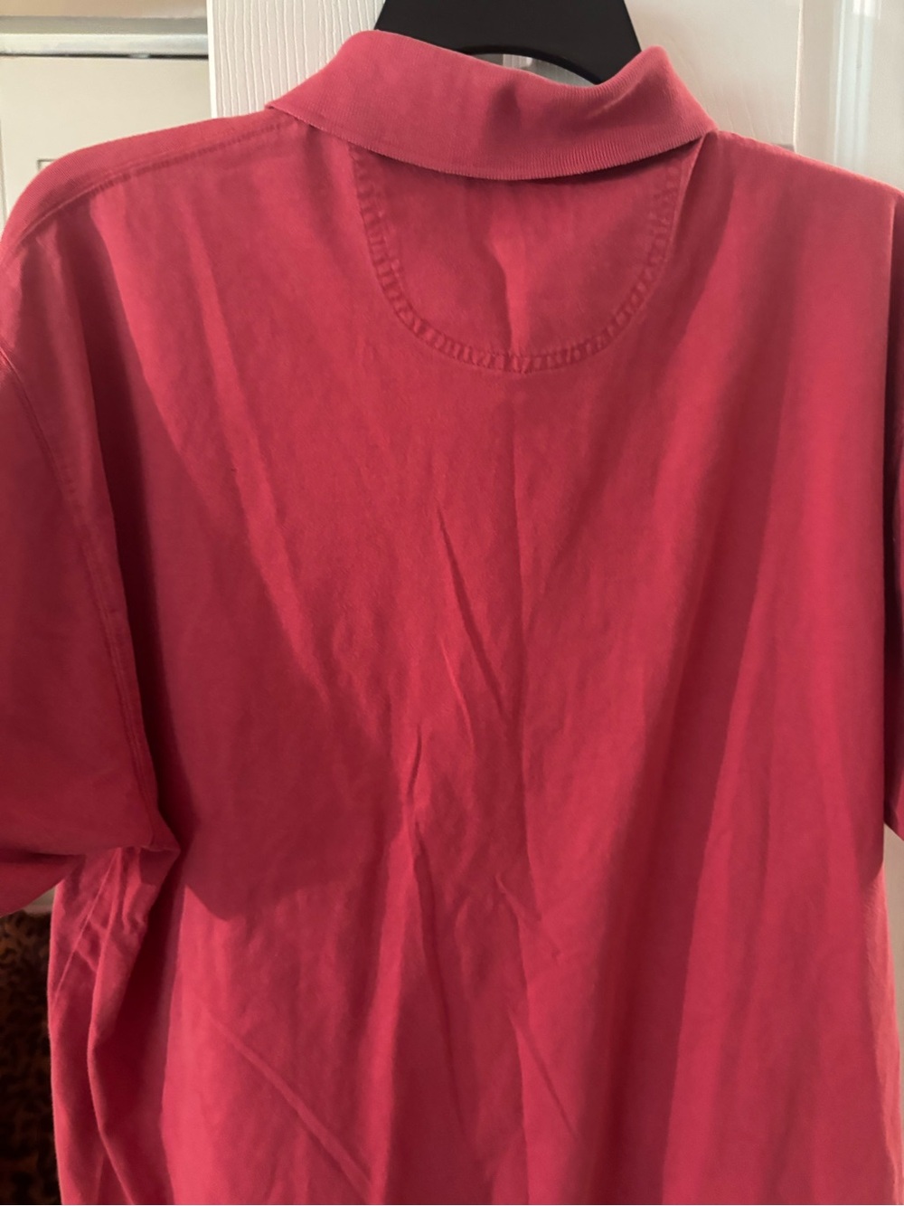 Men's Red Polo Shirt - Classic Short Sleeve - Picture 5 of 5